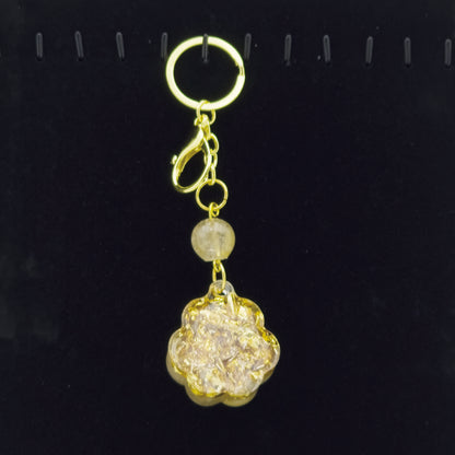 Golden Rutilated Quartz Cat's Claw Key-chain @ Love Paradise Series