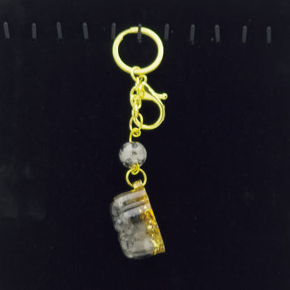 Black Rutilated Quartz Cat's Claw Key-chain @ Love Paradise Series