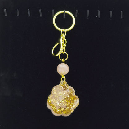 Rose Quartz Lucky Crystal Cat's Claw Key-chain B @ Love Paradise Series
