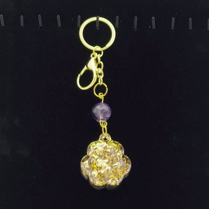 Amethyst Lucky Crystal Cat's Claw Key-chain @ Love Paradise Series