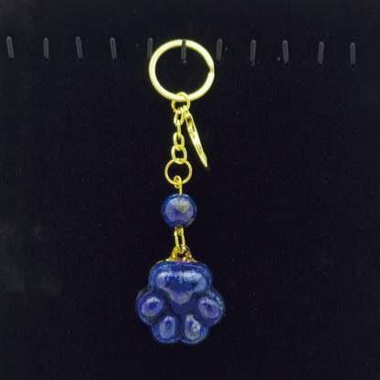 Lapis Lazuli Lucky Crystal Cat's Claw Key-chain @ Love Paradise Series