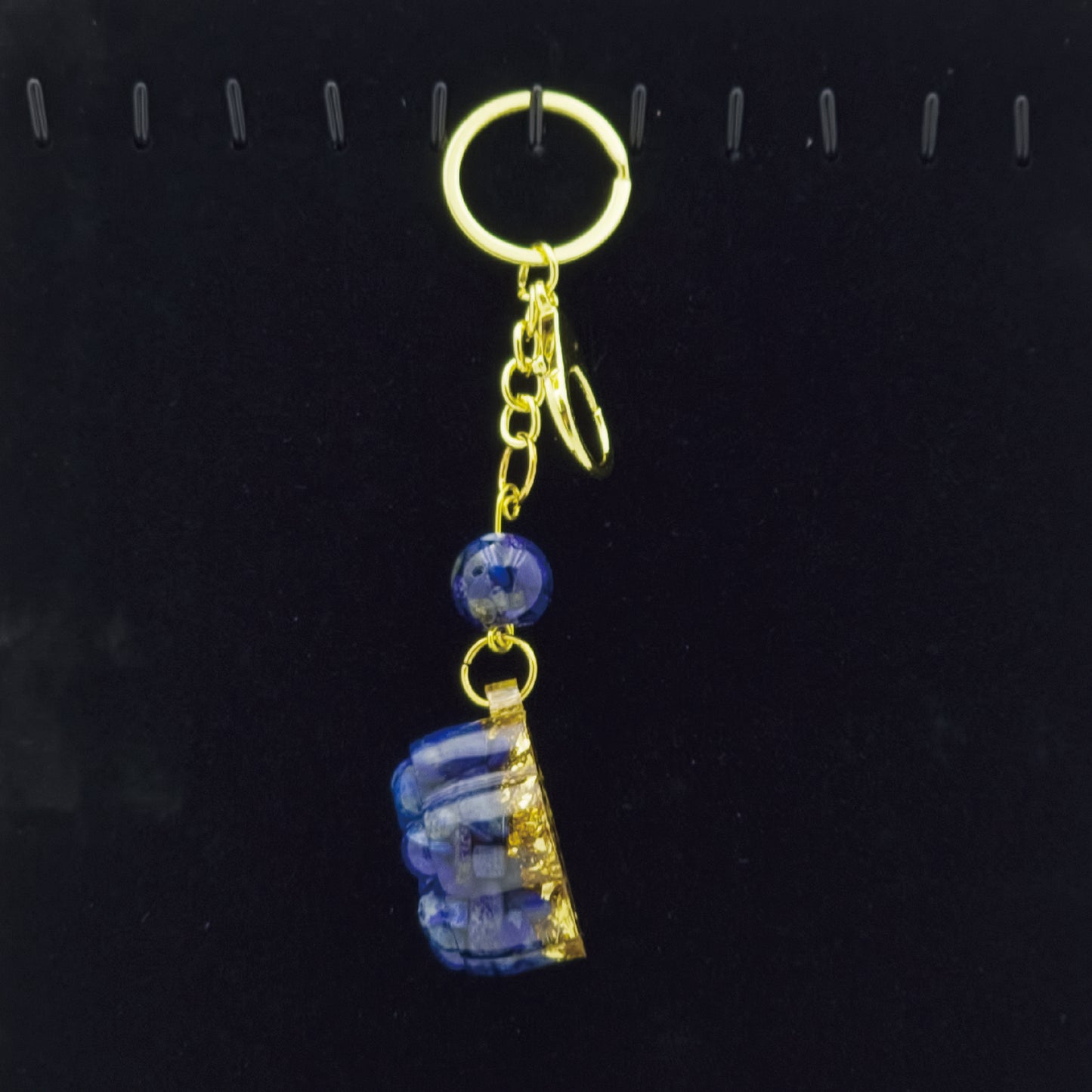 Lapis Lazuli Lucky Crystal Cat's Claw Key-chain @ Love Paradise Series