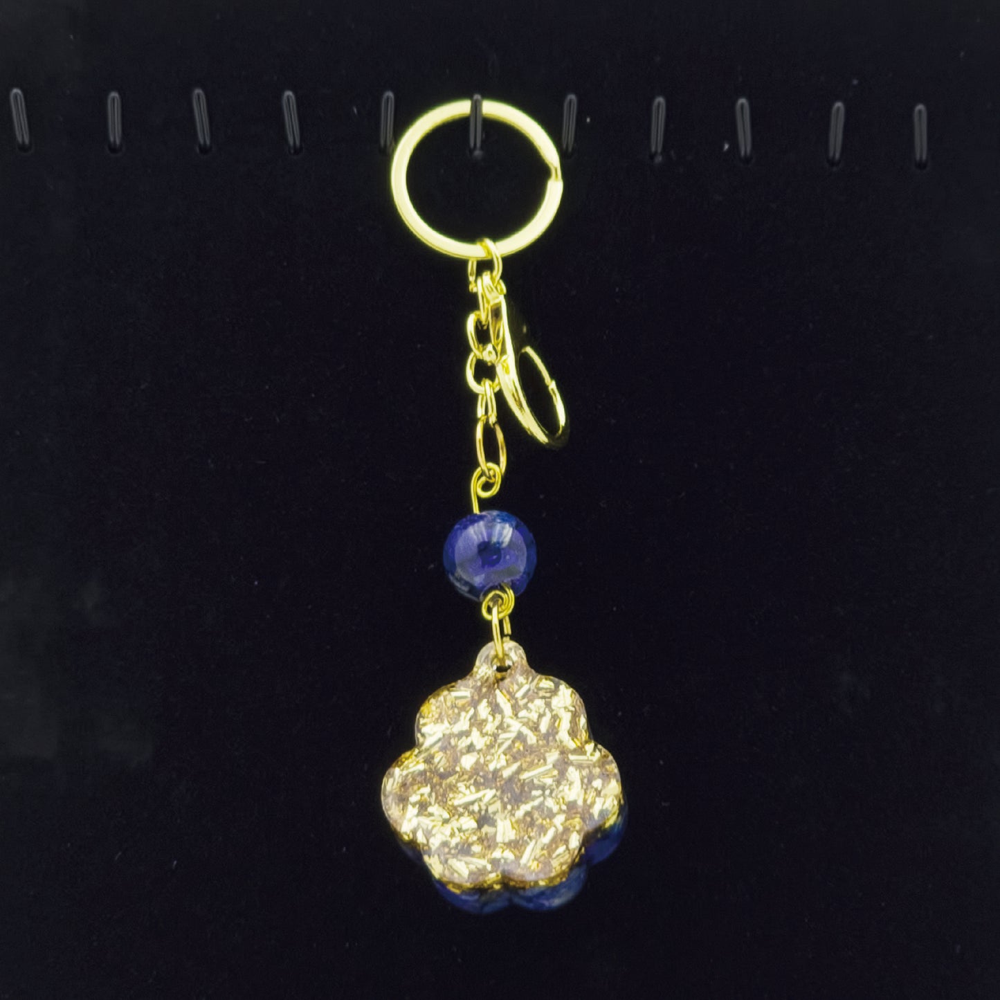Lapis Lazuli Lucky Crystal Cat's Claw Key-chain @ Love Paradise Series