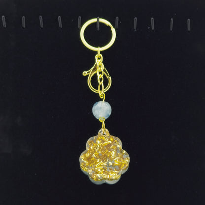 Aquamarine Lucky Crystal Cat's Claw Key-chain @ Love Paradise Series