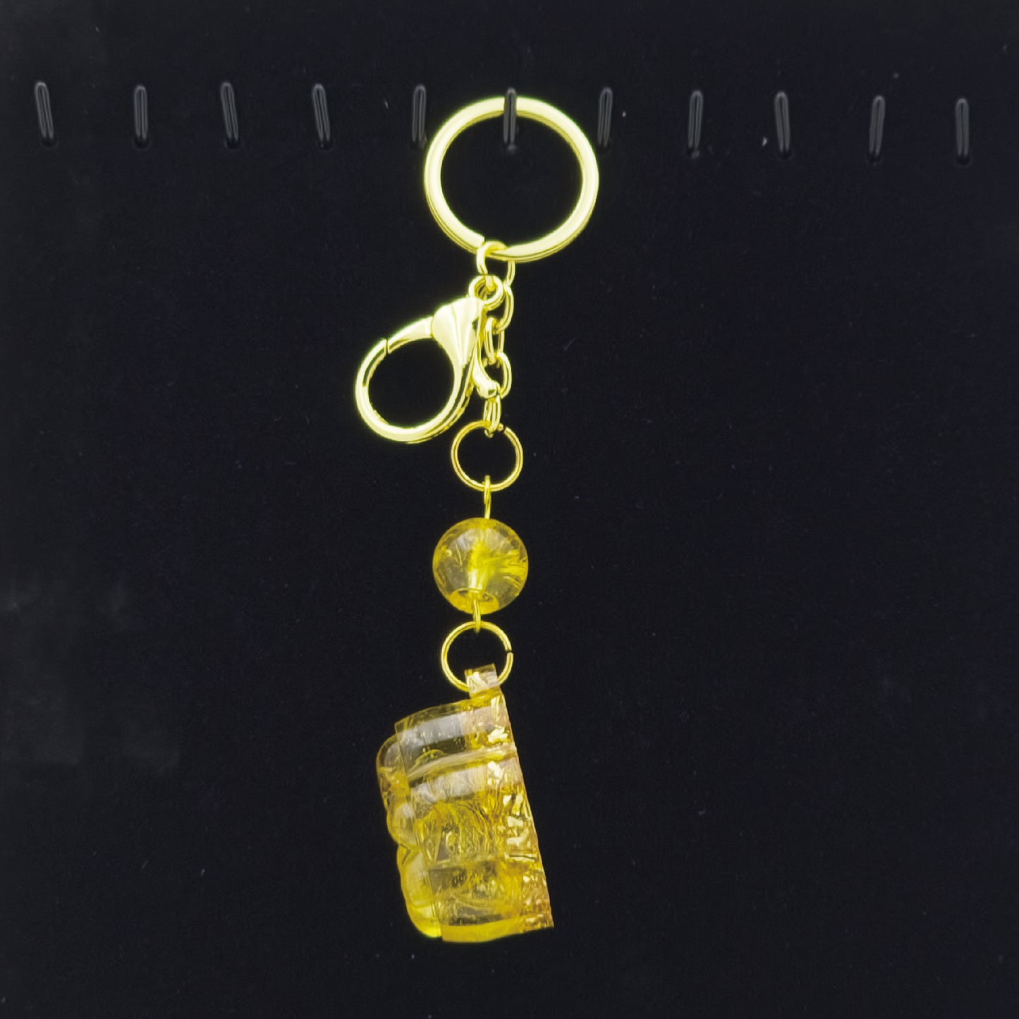 Citrine Lucky Crystal Cat's Claw Key-chain @ Love Paradise Series