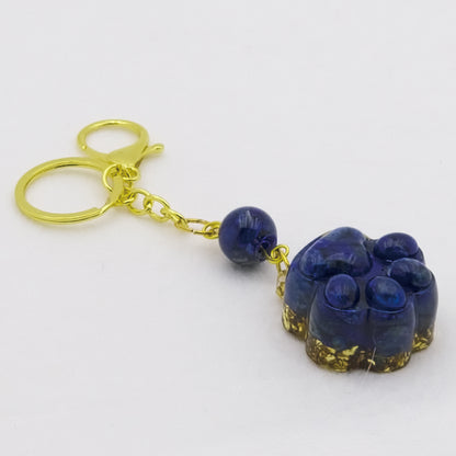 Lapis Lazuli Lucky Crystal Cat's Claw Key-chain @ Love Paradise Series