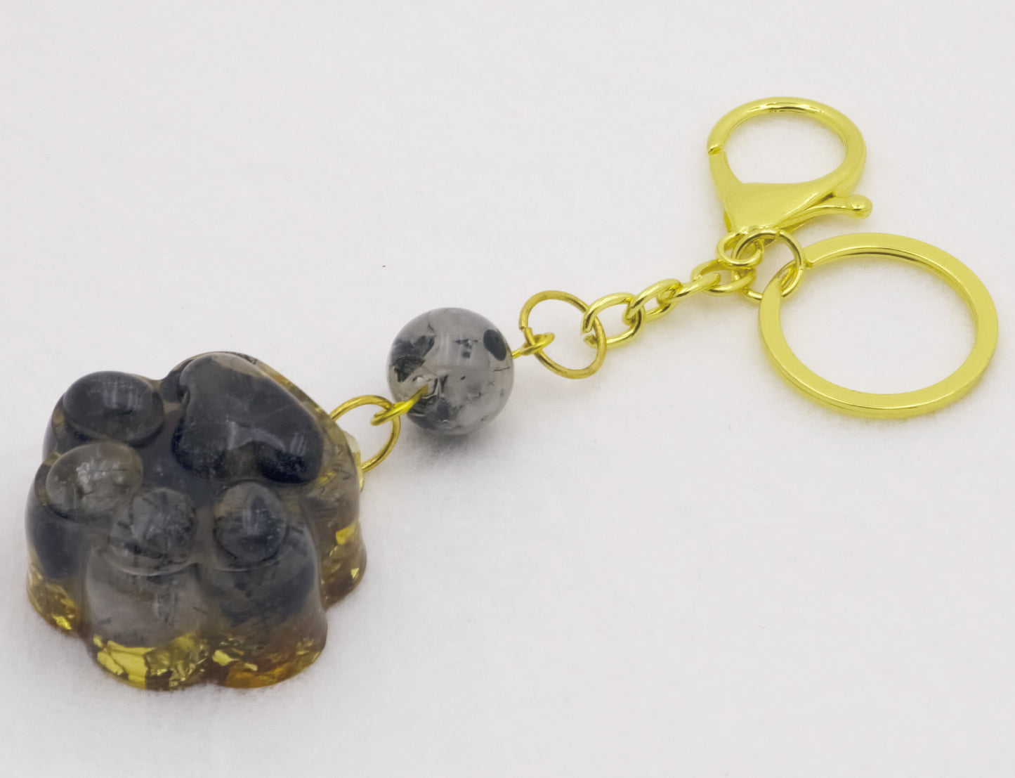 Black Rutilated Quartz Cat's Claw Key-chain @ Love Paradise Series