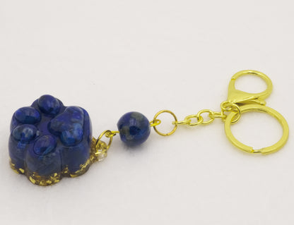 Lapis Lazuli Lucky Crystal Cat's Claw Key-chain @ Love Paradise Series