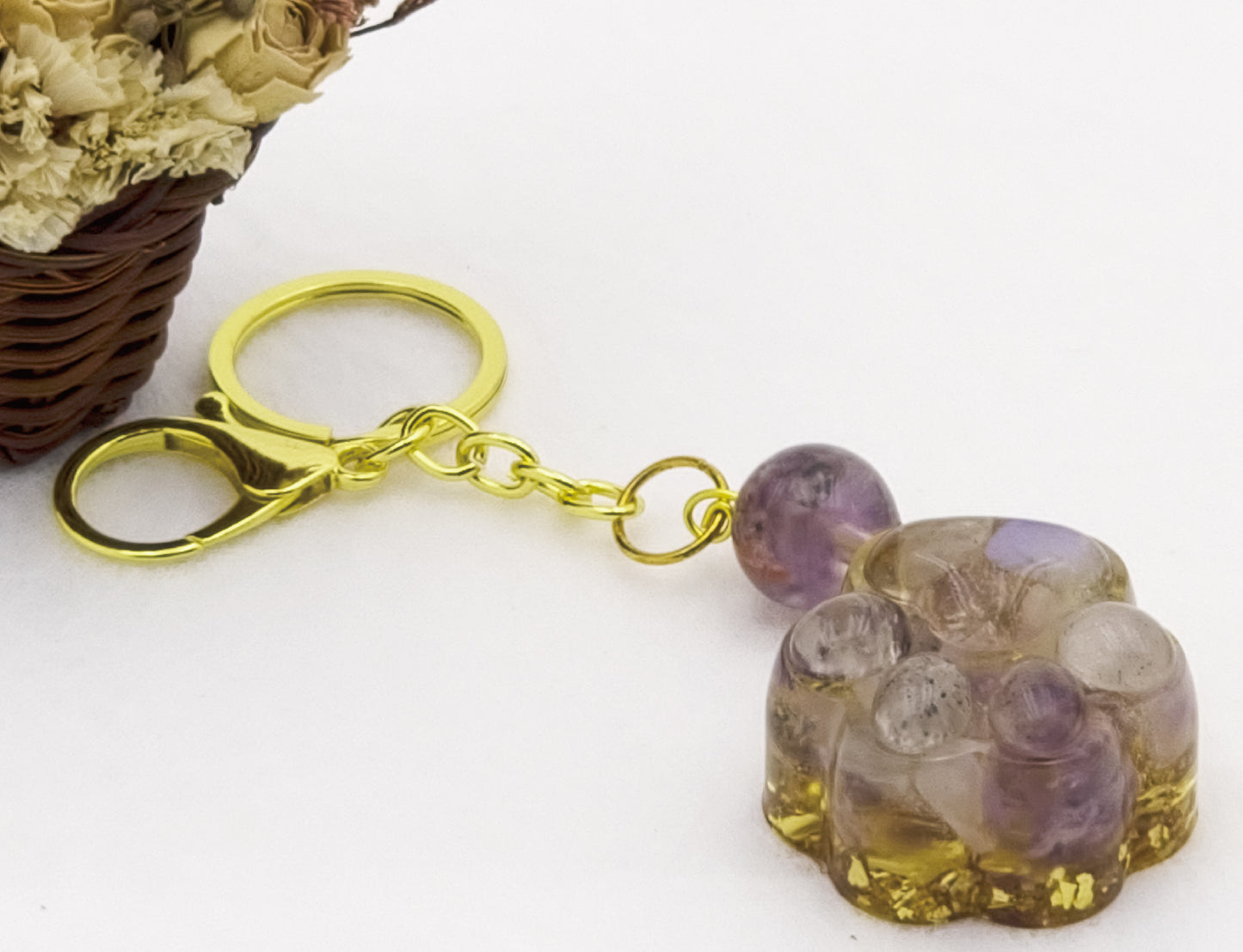 Super Seven Lucky Crystal Cat's Claw Key-chain @ Love Paradise Series