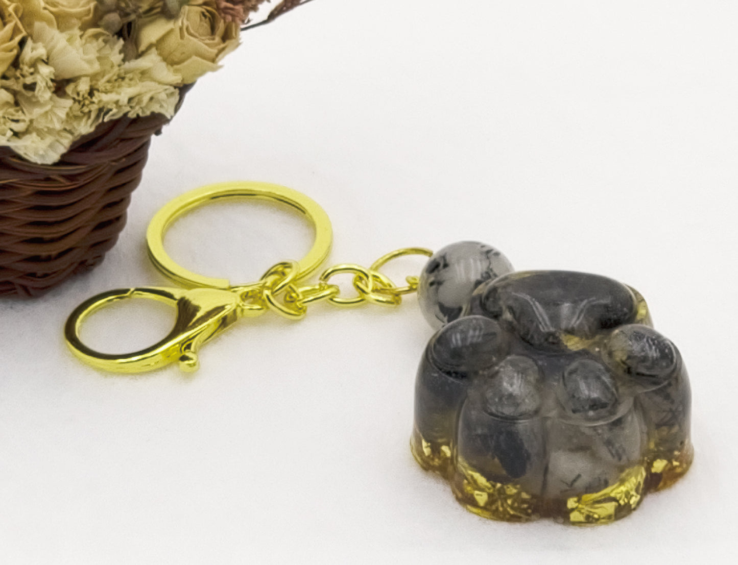 Black Rutilated Quartz Cat's Claw Key-chain @ Love Paradise Series