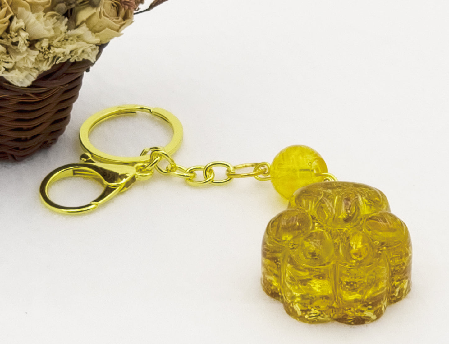 Citrine Lucky Crystal Cat's Claw Key-chain @ Love Paradise Series