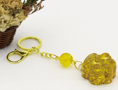Citrine Lucky Crystal Cat's Claw Key-chain @ Love Paradise Series