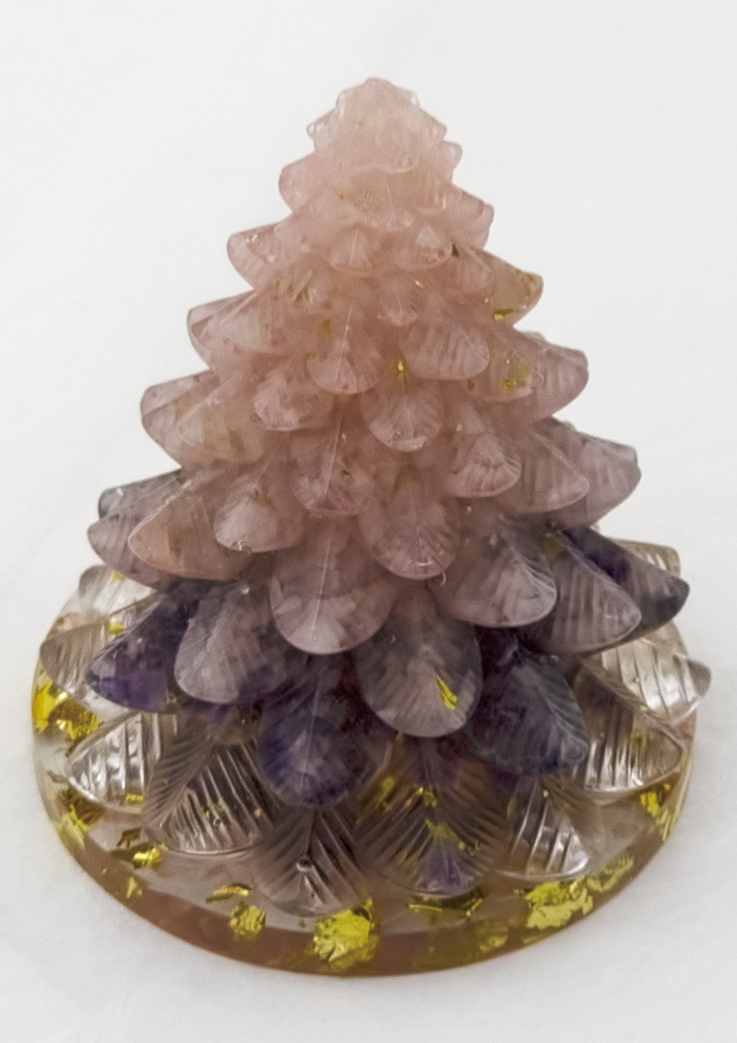 Rose quartz Amethyst Christmas Crystal Tree @ First Love Series