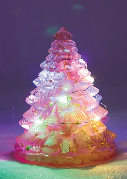 Watermelon Red Crystal Christmas Crystal Tree @ First Love Series