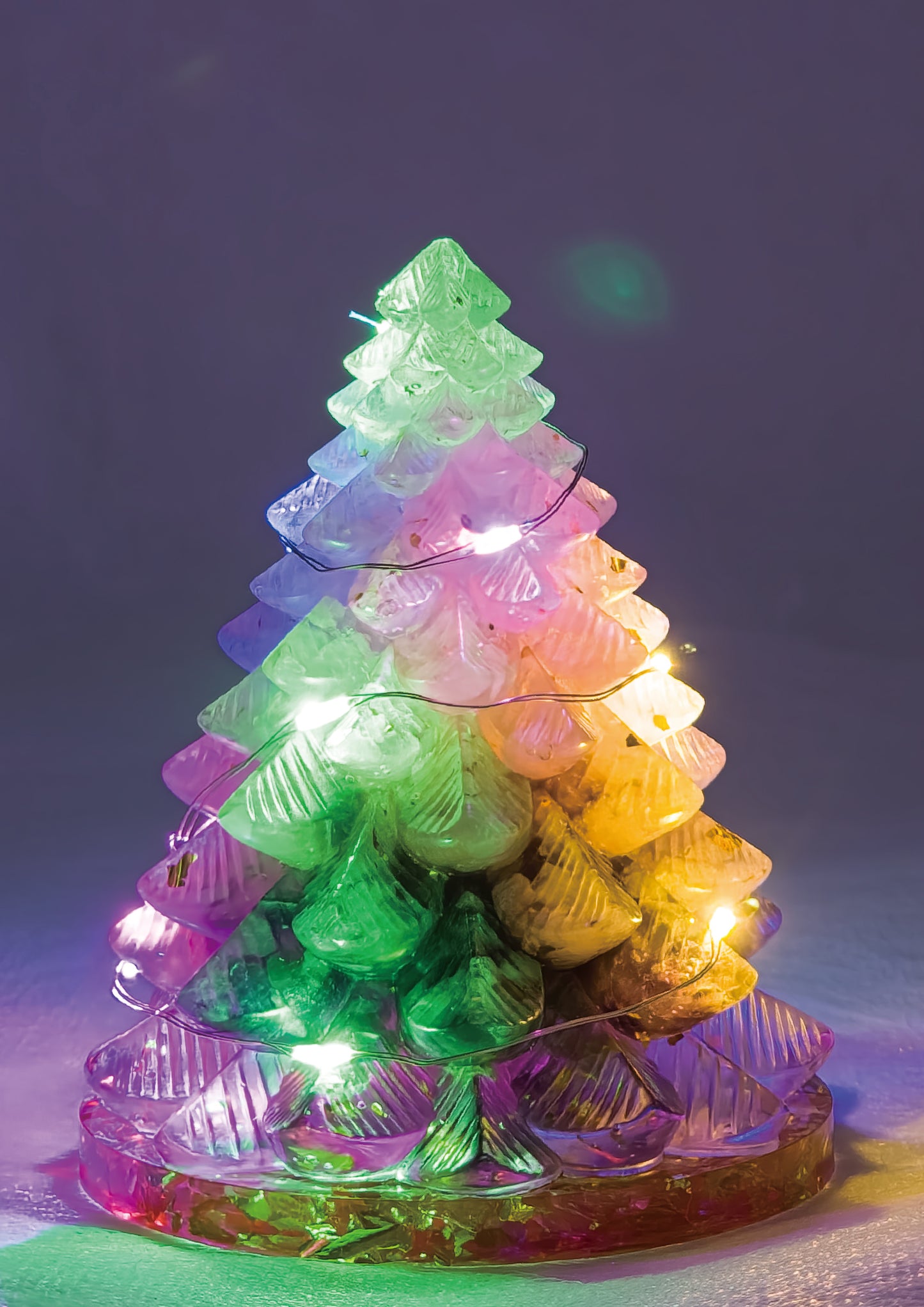 Rose quartz Amethyst Christmas Crystal Tree @ First Love Series