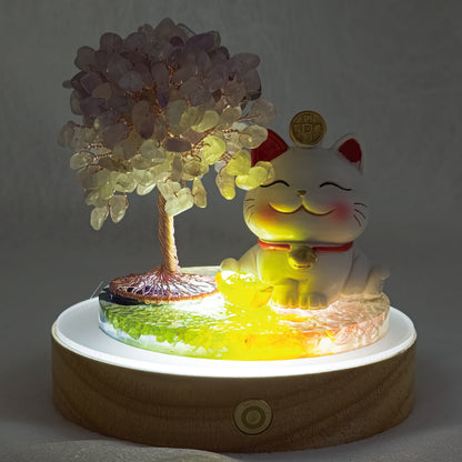 Lavender Amethyst Lucky Love Crystal Tree @ Lucky Love Series