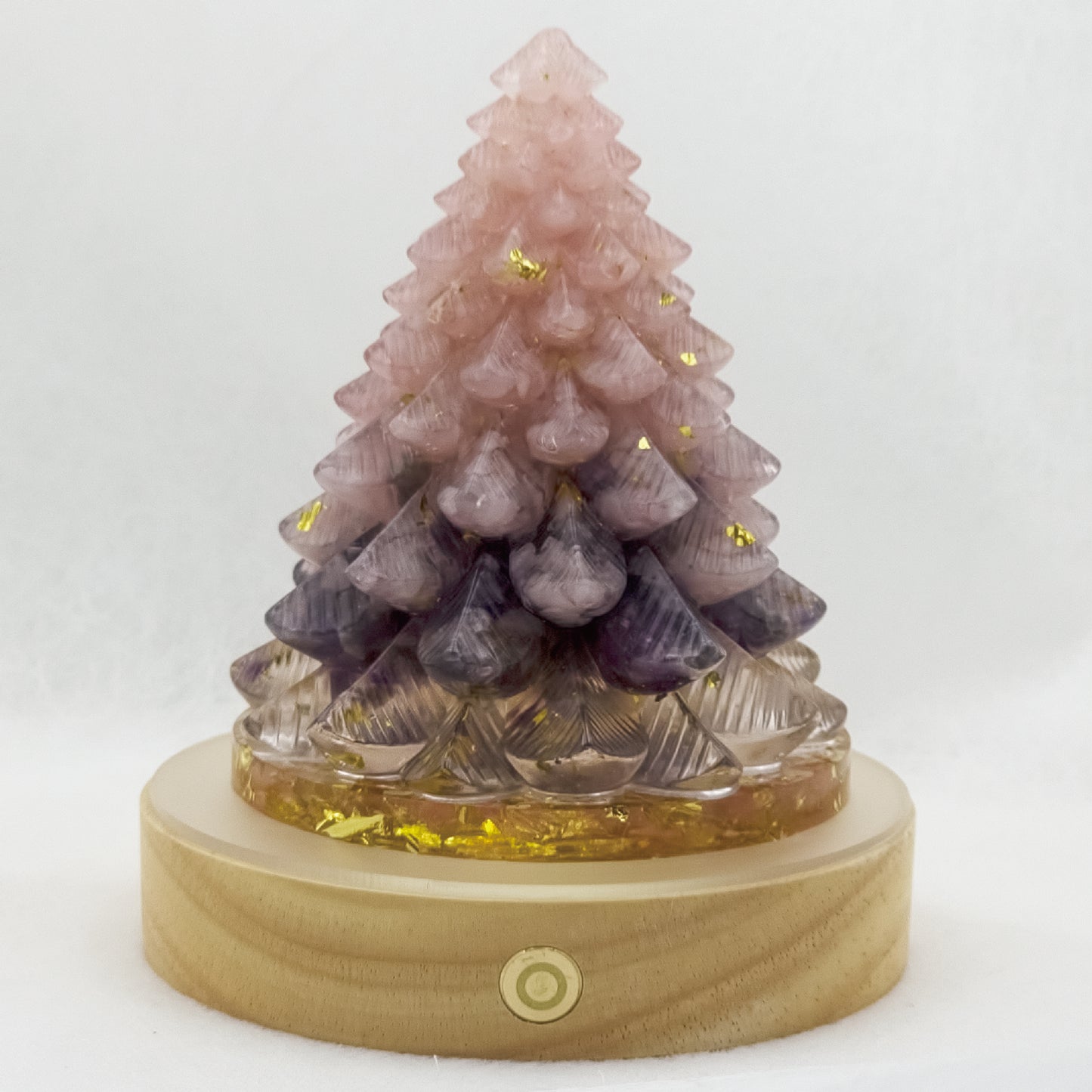Rose quartz Amethyst Christmas Crystal Tree @ First Love Series