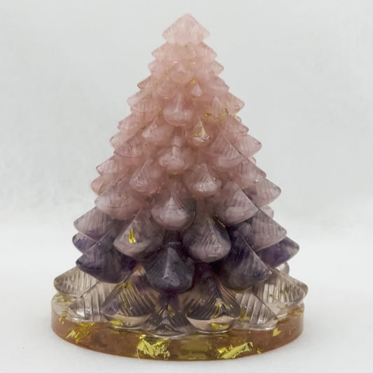 Rose quartz Amethyst Christmas Crystal Tree @ First Love Series