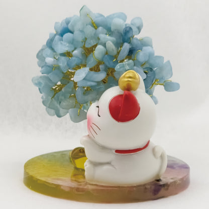 Aquamarine Lucky Love Crystal Tree @ Lucky Love Series