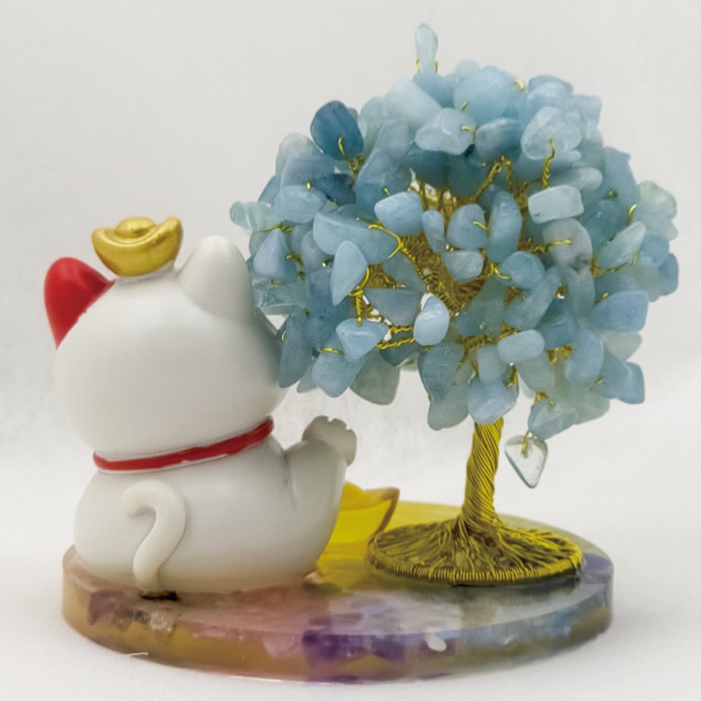 Aquamarine Lucky Love Crystal Tree @ Lucky Love Series