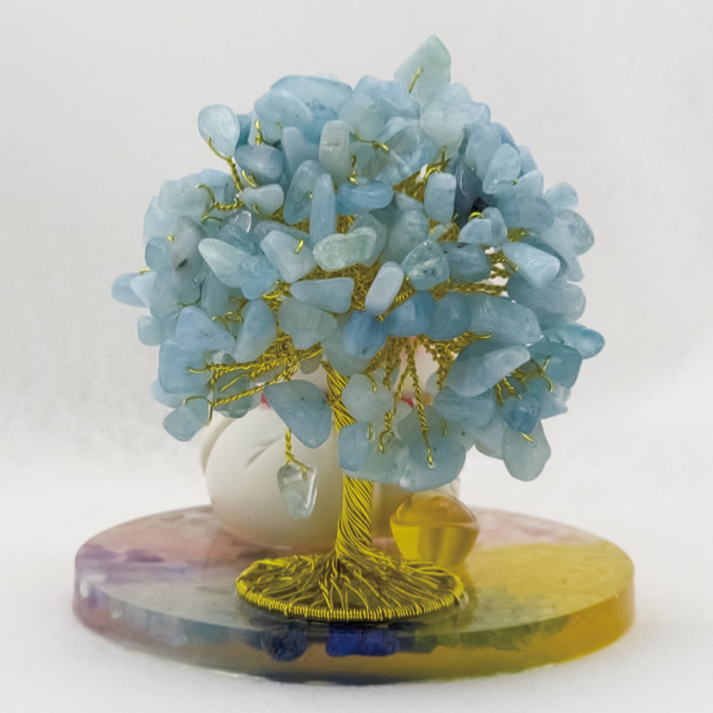 Aquamarine Lucky Love Crystal Tree @ Lucky Love Series