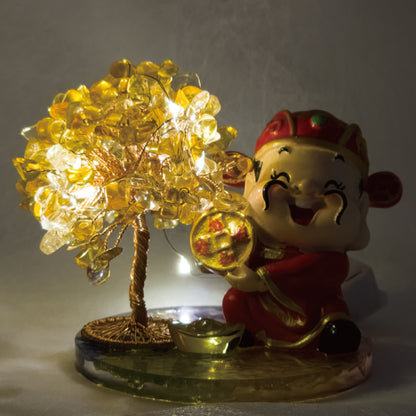 Citrine Lucky Love Crystal Tree @ Lucky Love Series